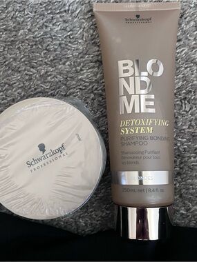 Schwarzkopf BlondMe Detoxifying System Purifying Bonding Shampoo - and Mask